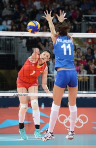 China's Yimei Wang 2012 london olympics volleyball
