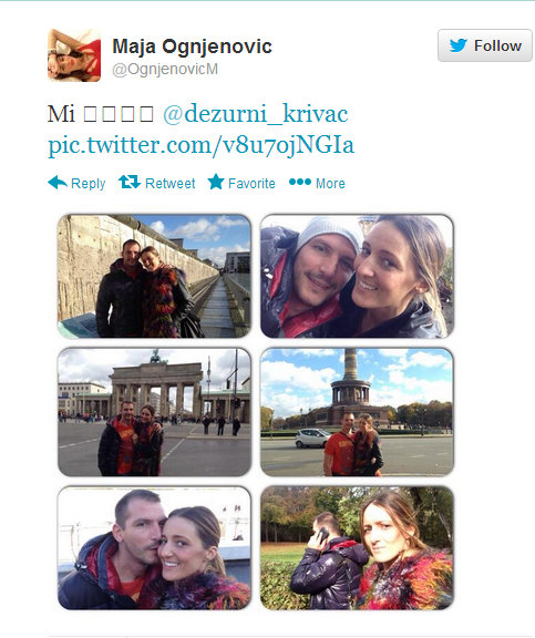 Maja Ognjenovic boyfriend Danilo Ikodinović.