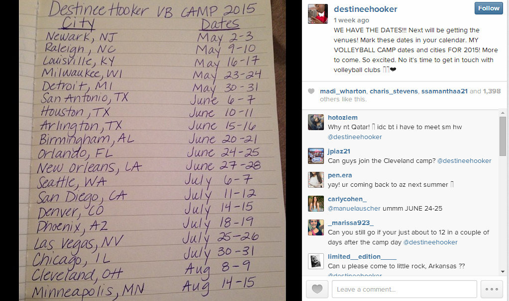 destinee hooker instagram