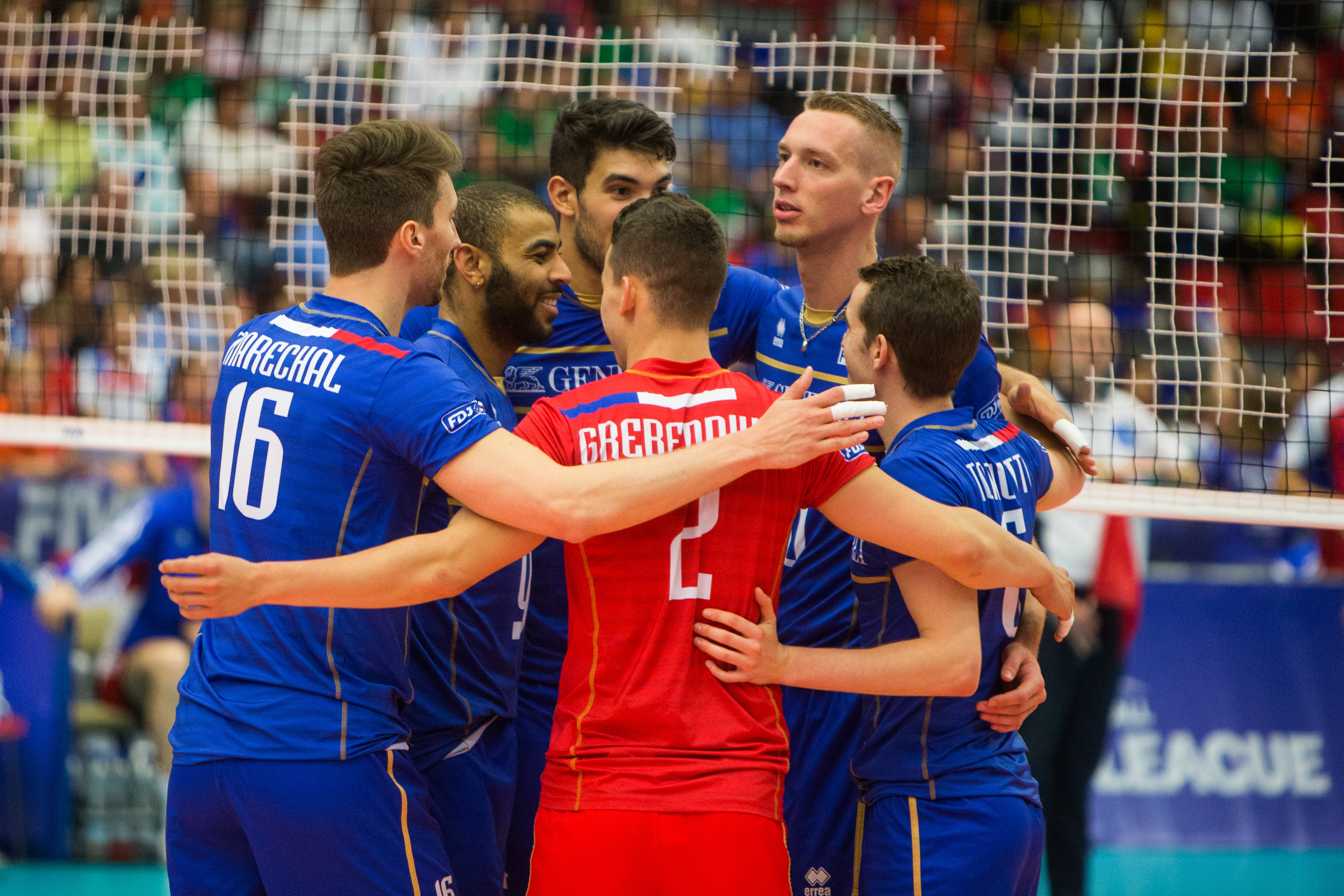 FrenchcelebratewinsecondmatchinBudvarArena