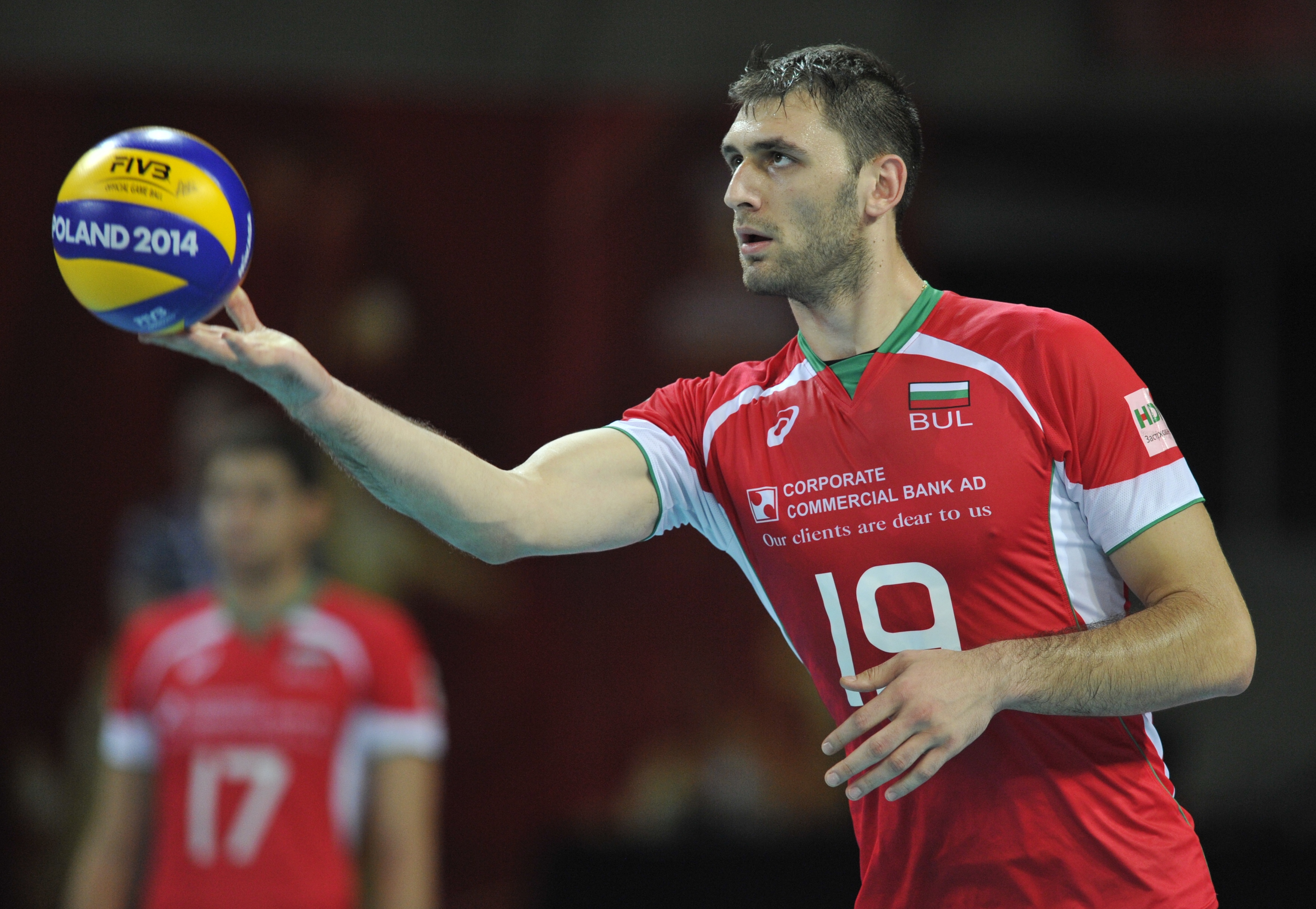 WROCLAW, POLAND - SEPTEMBER 13: XX of Cuba spikes the ball during the FIVB World Championships match between Cuba and Bulgaria on September 13, 2014 in Wroclaw, Poland. (Photo by Piotr Hawalej/Getty Images for FIVB)