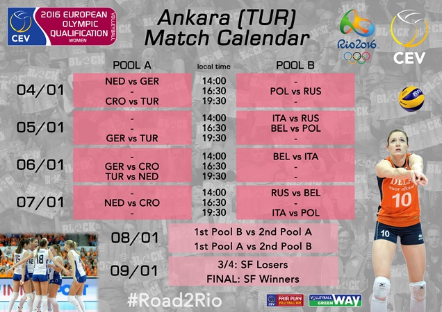 COQT Match Schedule - Women