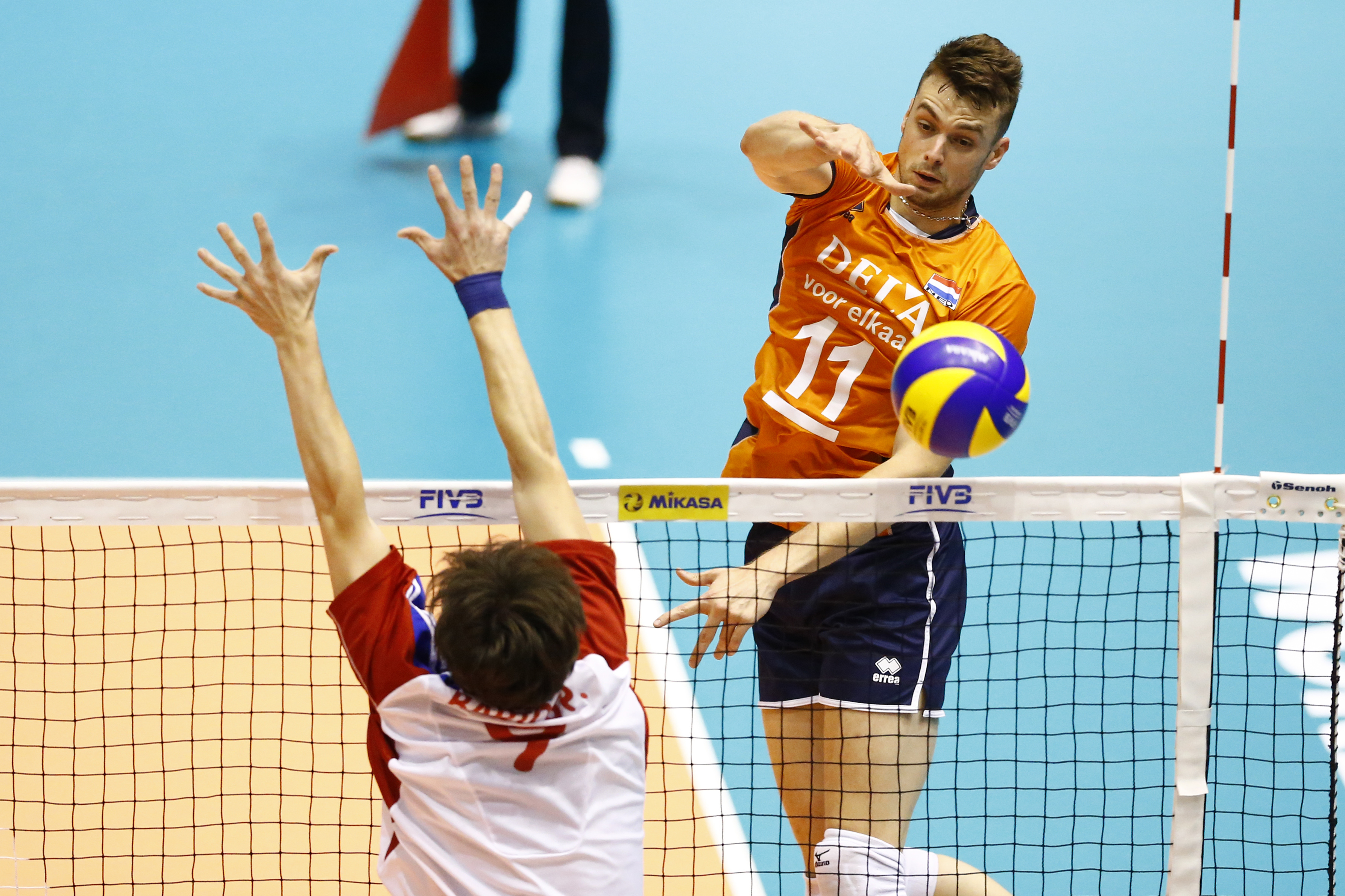 20140706 NED: WLV Nederland - Tsjechie, Rotterdam Dick Kooy of Netherlands ©2014-FotoHoogendoorn.nl / Pim Waslander