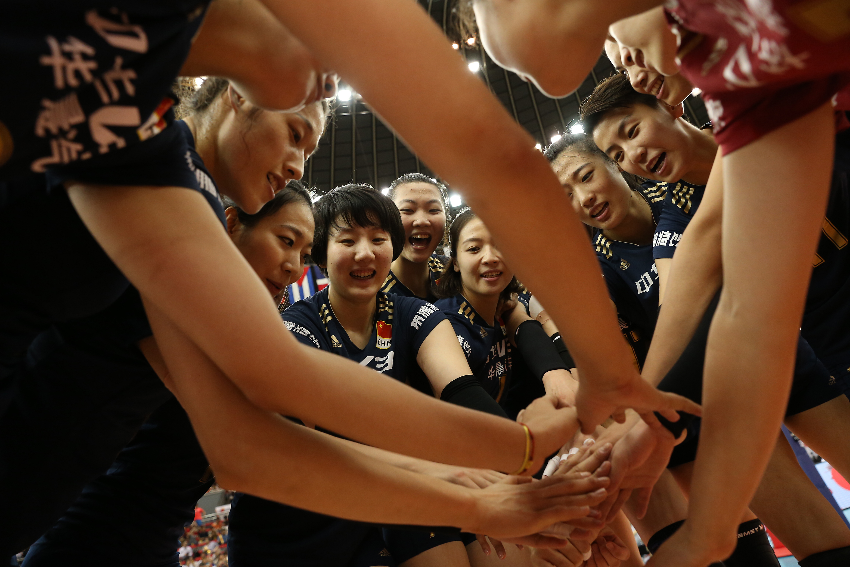 PlayersofChinacelebrateaftervictory