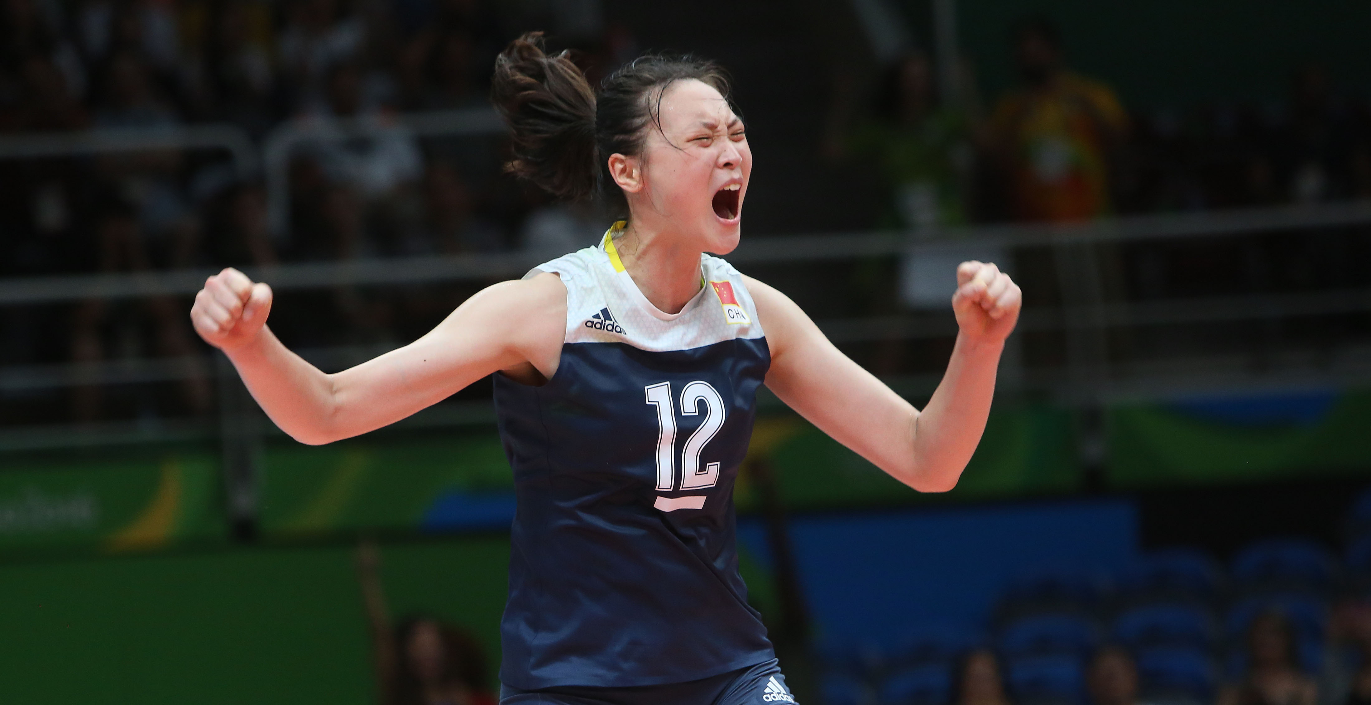 RuoqiHuiofChinacelebratestheirclassificationtothefinals